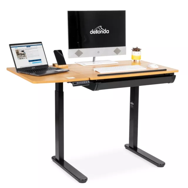 Standing Drafting Desk, Electric, Ergonomic Drawing Sit/Stand Table 0-40°