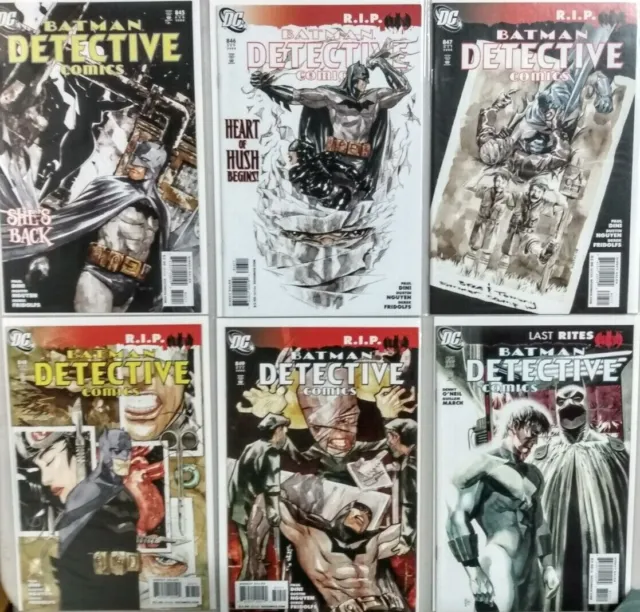 Detective Comics: Batman #845-851 DC 2008/09 VF/NM/NM Comic Books