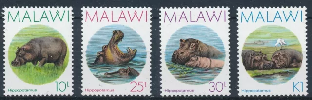 [BIN18437] Malawi 1987 Hippopotamus good set very fine MNH stamps