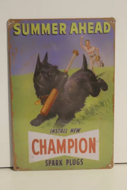 CSPMS9  CHAMPION SPARK PLUG Metal Sign New 30 cm H X 20 cm W