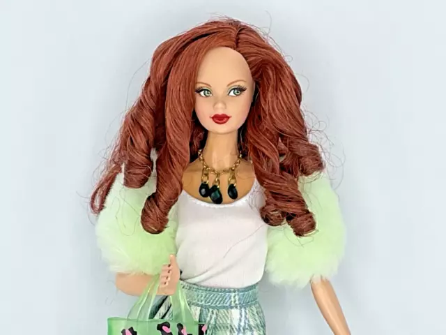 BARBIE Doll May Emerald Birthstone Beauties Steffie face Red Hair ReStyled