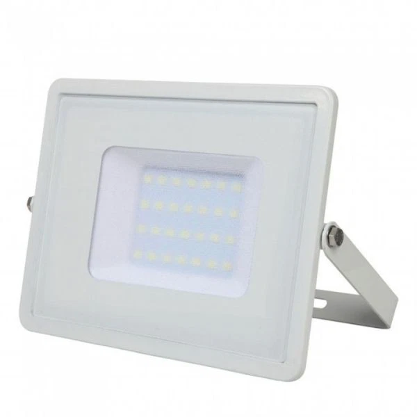 Faro Proiettore LED SMD Con Chip Samsung 30w Corpo Bianco IP65   V-Tac