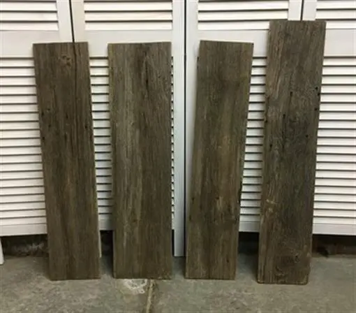 4 Barn Wood Reclaimed Planks, Wall Siding Boards, Lumber Floating Shelf A1