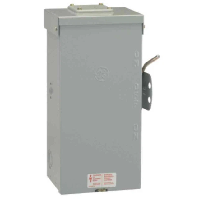 EMERGENCY POWER TRANSFER switch non fused generator manual ge 100 amp