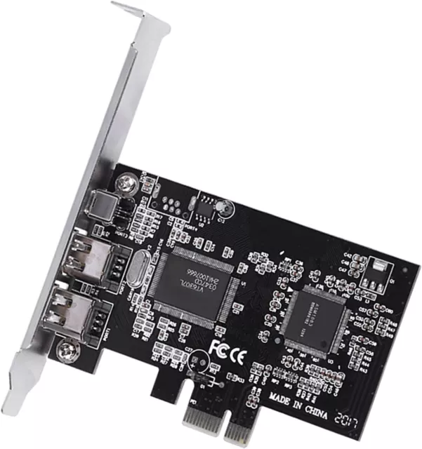 PCI-E 3 Ports 1394a 1394b Firewire Expansion Card PCI-Express Controller Card