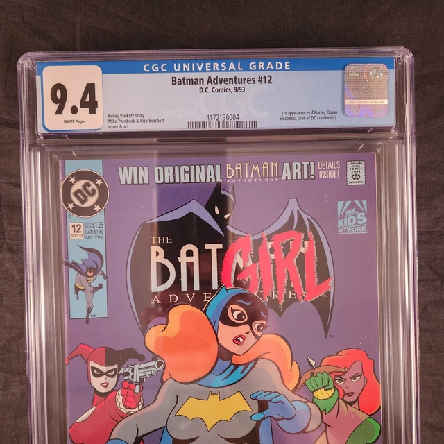 Batman Adventures 12 DC Comics CGC Graded 9.4 White Pages 1st Harley Quinn 2