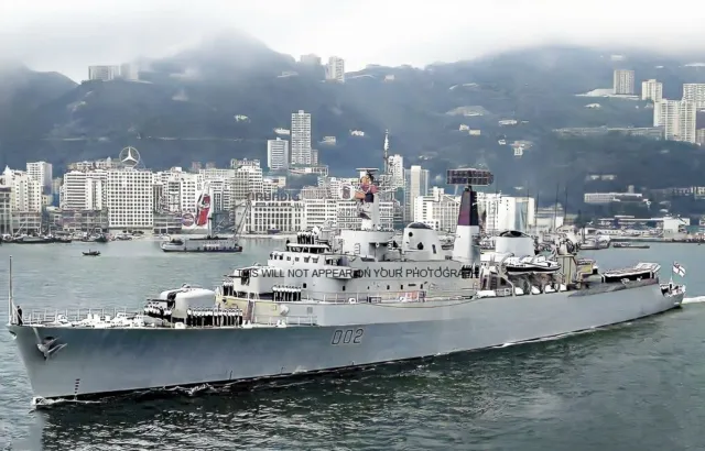 Royal Navy County Class Destroyer Hms Devonshire At Hong Kong