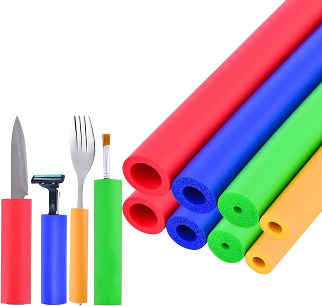 Tubo de espuma, utensilios construidos, agarre de tubo de espuma, espuma cilíndrica, platería para arte