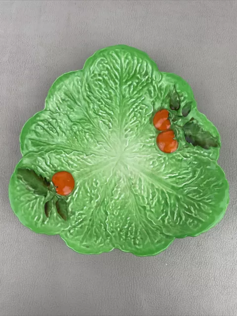 Vintage Green & Orange Tomato Carlton Ware Small Triangle Shaped Plate Bowl Dish