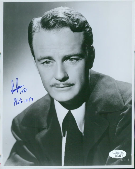 Lew Ayres Actor Signed 8x10 Glossy Photo JSA Authenticated