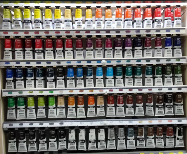 Daler Rowney Cryla acrylic paint colours 75ml tubes