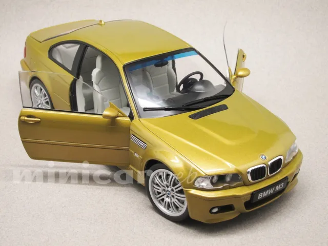 BMW M3 E46 jaune, voiture miniature 1/18e SOLIDO S1806501