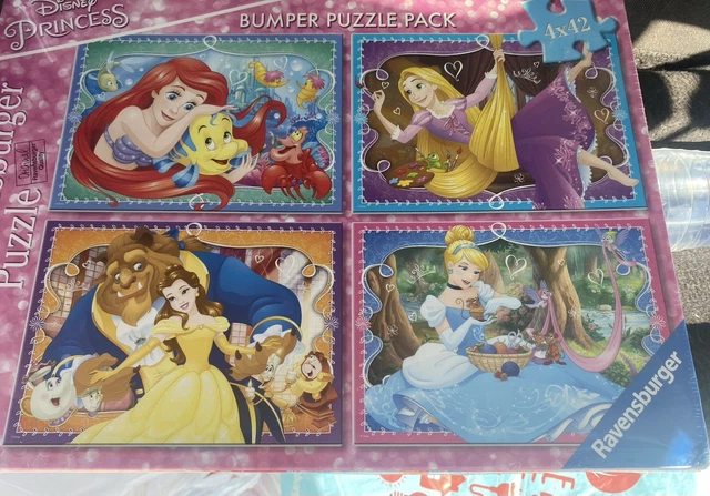 RAVENSBURGER DISNEY PRINCESS Jigsaw Puzzle Bumper Pack 4x42 Pieces ravensburger-disney-princess-jigsaw-puzzle-bumper-pack-4x42-pieces