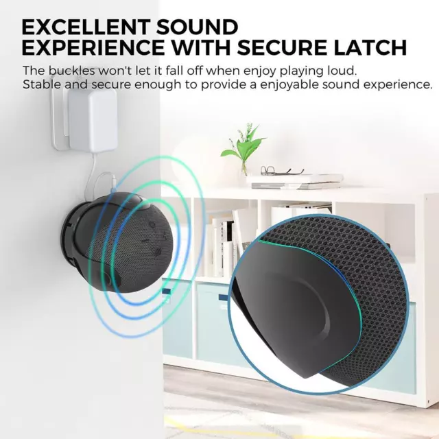 Wall Mount Hanger Holder Stand for Amazon Echo Dot 5/4 Generation Speaker Black~