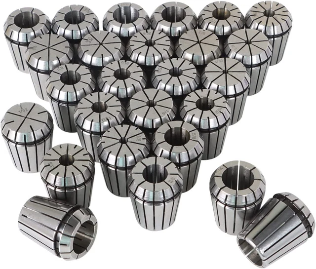ER32 Collet Set 26Pcs ER32 Collet Chuck Spring Collet Set CNC Engraving Milling