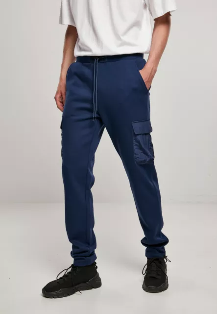 URBAN CLASSICS Pantaloni uomo della tuta sportivo casual Navy