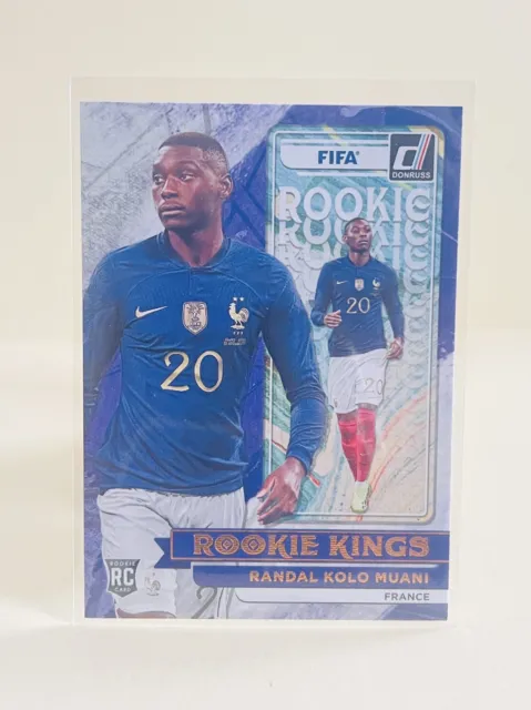 Randal Kolo Muani RC 2022-23 Panini Donruss FIFA Rookie Kings Silver #8 France.