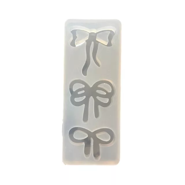 Silicone Keychain Moulds Pendant Mold Bowknot Shaped Jewelry Making Moulds