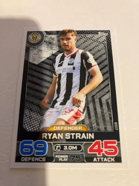 Spfl Topps  Match Attax 2022 - 23  Card  Ryan Strain     St. Mirren