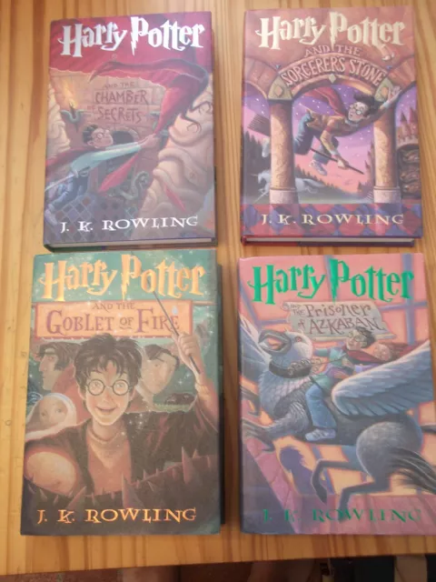 Harry Potter Book Set The First Four Thrilling Adventures FREE SHIPPING