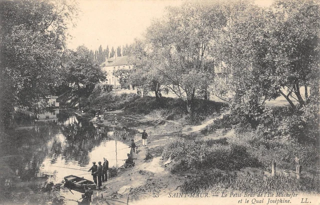 Cpa 94 Saint Maur / Le Petit Bras De L'ile Machefer / Quai Josephine