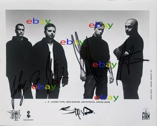 STAIND BAND AARON LEWIS Autographed signed 8x10 Photo Reprint