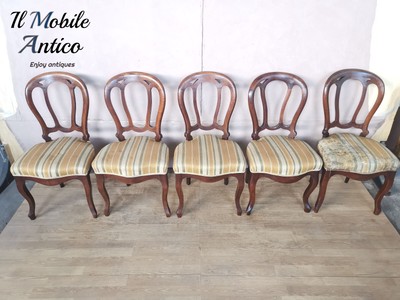 Schienale in rete di rattan naturale Impilabile. EME Mobiliario sedia medaglione stile Luis XVI in legno di betulla massiccio anticato Contiene due sedie Seduta imbottita in lino beige 