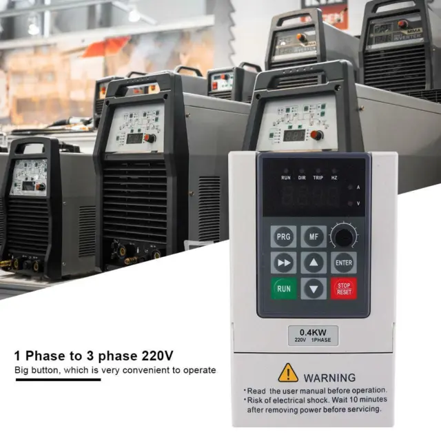 0.4KW Single Phase to Three-Phase 220V Variable Frequency Drive Motor Inverter