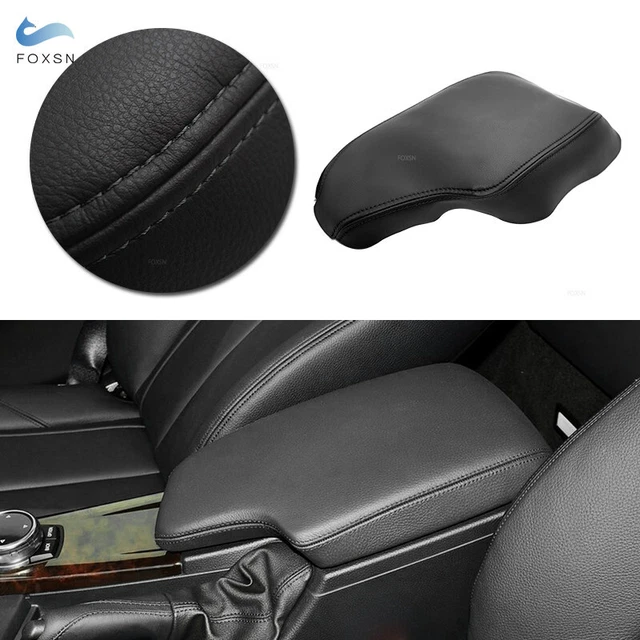 Suede Center Console Armrest Cover For BMW F30 (2013-2018) – Sporty Stitch 2 thumbnail image