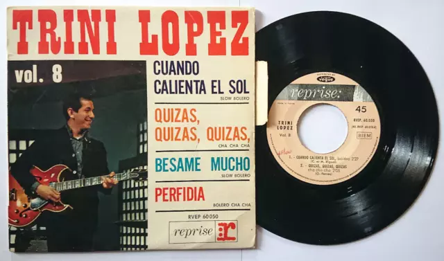 Ep Pop Rock Trini Lopez - Vol.8 - Perfidia - Languette - Voir Descriptif