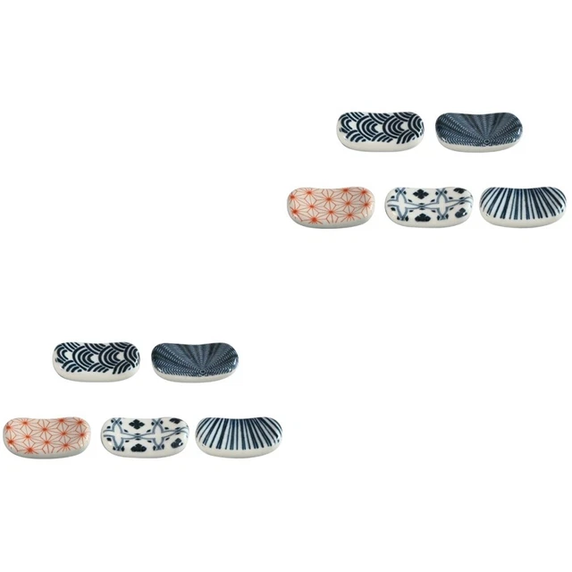 10 pz rack supporto cucchiaio per bacchette in ceramica