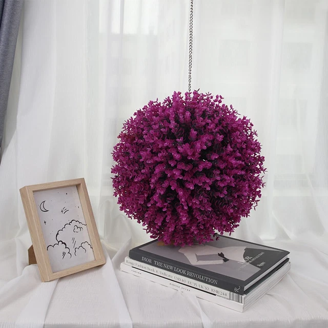 RESOYE Couronne De Lavande Artificielle De 61 Cm, Couronne De Fleurs De Porte D'entrée, Couronne