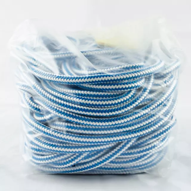 Climbing Line Samson Blue Streak, 6500 Lb, 16 Strand Rope, 1/2" x 120" W/Bag