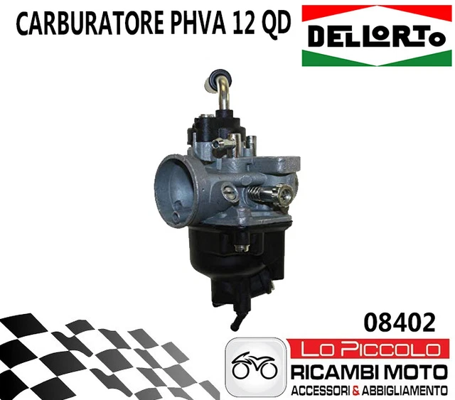 Carburetor Dellorto PHVA 12 QD W/o E-choke For Piaggio, Gilera
