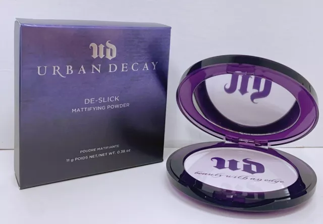 Urban Decay De Slick Powder Foundation-New In Box-Authentic-Full Size 0.38Oz