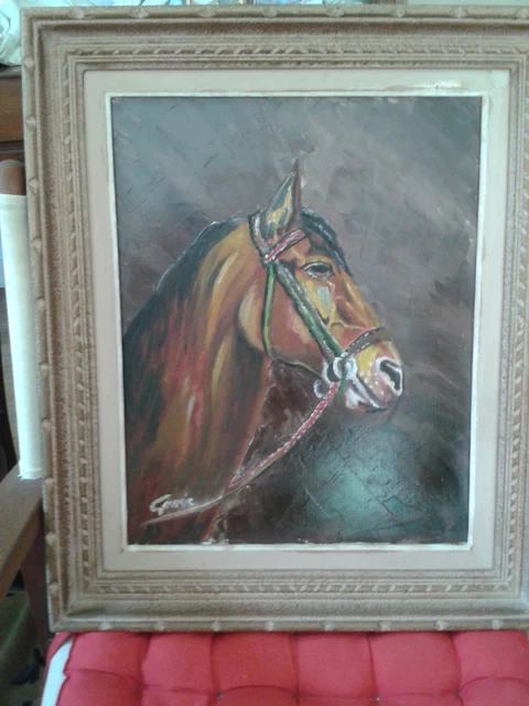GUDOJK Tableau Décoratif sur Toile Moderne Vertical - Cheval Peinture Photo sur le Mur - Décor à la Maison Affiches Imprime Photos Art 60x120cm