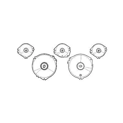 Scott Drake C7ZZ-10887-A/D Instrument Lens Set With Tach