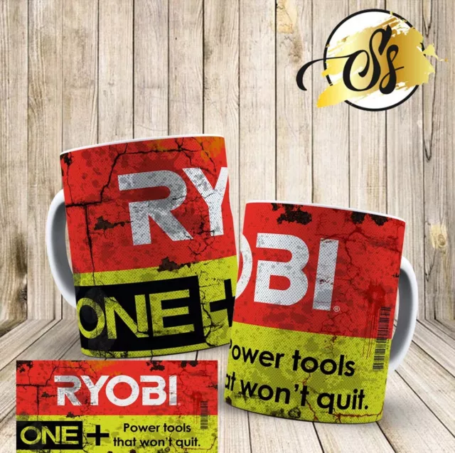 Ryobi Tools-One pc 11oz Ceramic Coffee Mug