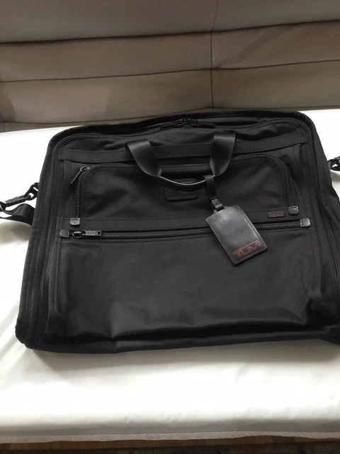 Tumi Garment Bag Carry On Black Ballistic Nylon Bi-Fold 3