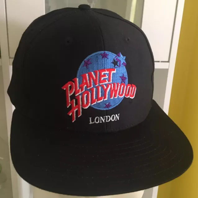 Cap Hat Planet Hollywood London Osfa Adjustable Taiwan Cotton Retired-Nwot