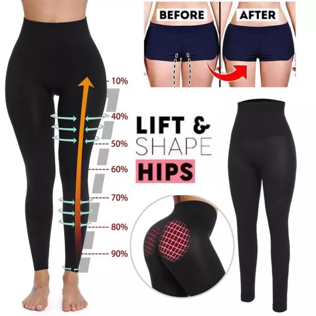 Women Anti Cellulite Compression Leggings High Waist Body