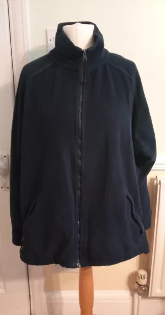 Size Xxl (54") Mens Regatta Navy Fleece Zip Up Jacket Pockets