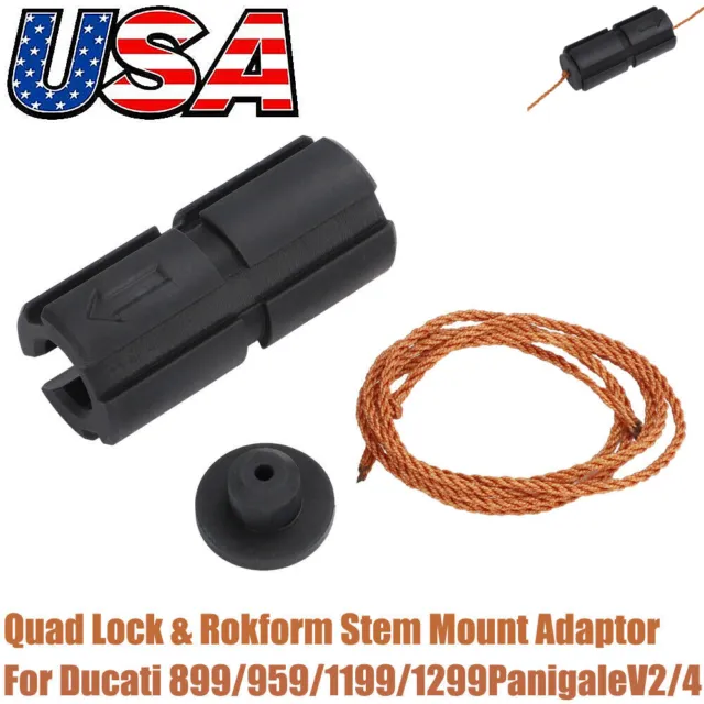 3x Quad Lock & Rokform Stem Mount Adaptor for Ducati Panigale 899 959 1199 1299