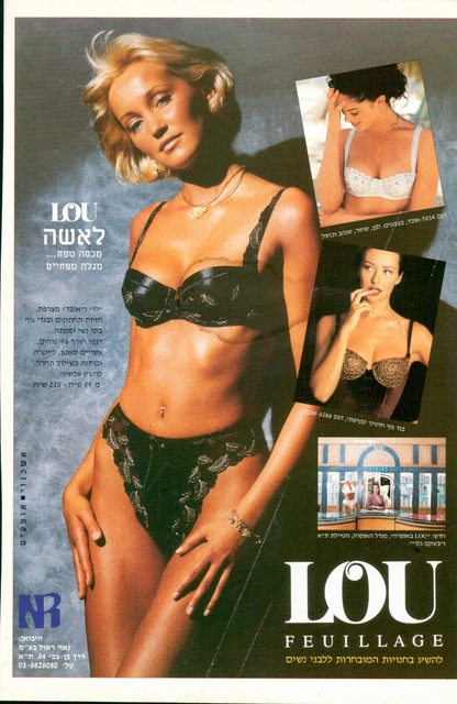 LOU LINGERIE MAGAZINE Print Ad Sexy Hot Women Bra Hosiery Underwear VTG  $14.99