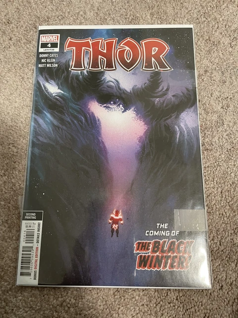 THOR #4 2nd PRINTING KLEIN VARIANT COVER DONNY CATES SECOND BLACK WINTER