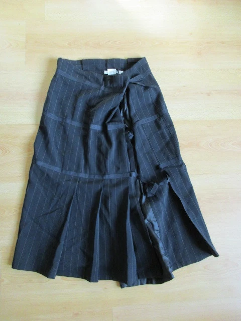 Jupe En Cuir Doré Comptoir Des Cotonniers - Modèle Nibiena Taille 40 - Neuve Avec étiquettes - Style Plissé