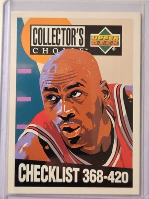 1994 UPPER DECK Collectors Choice Michael Jordan Checklist 368-420 card