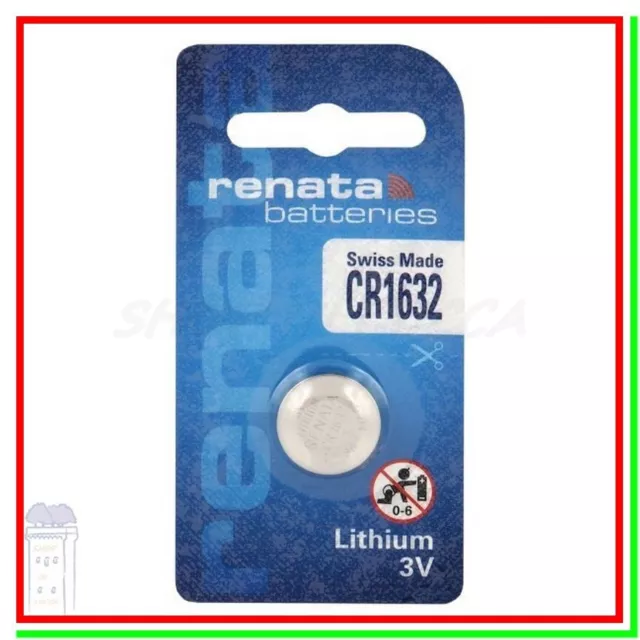 Pila Batteria RENATA CR1632 BR1632 ECR1632 DL1632 L1632 BD1632