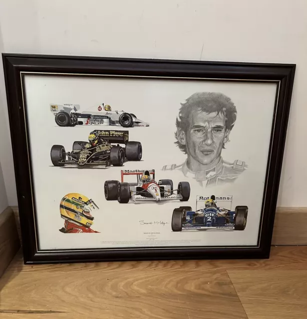 Ayrton Senna Picture Signed Stuart McIntyre