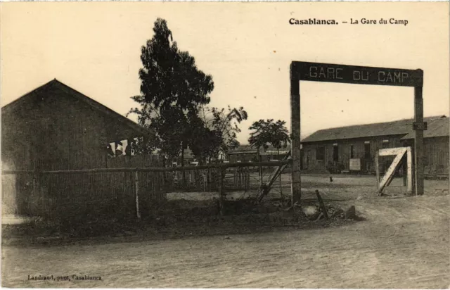 CPA AK MAROC CASABLANCA - La Gare du Camp (87473)